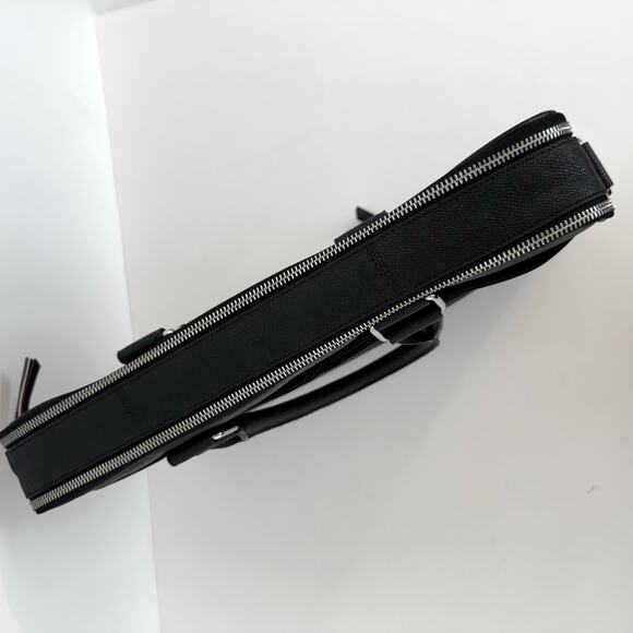 Cole Haan x American Airlines Genuine Leather Laptop Travel Bag Black Tech Safe - Picture 7 of 14